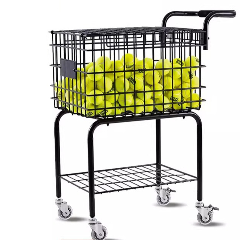 Sports Equipment Cart - Large Capacity Tennis Coach Car Movable