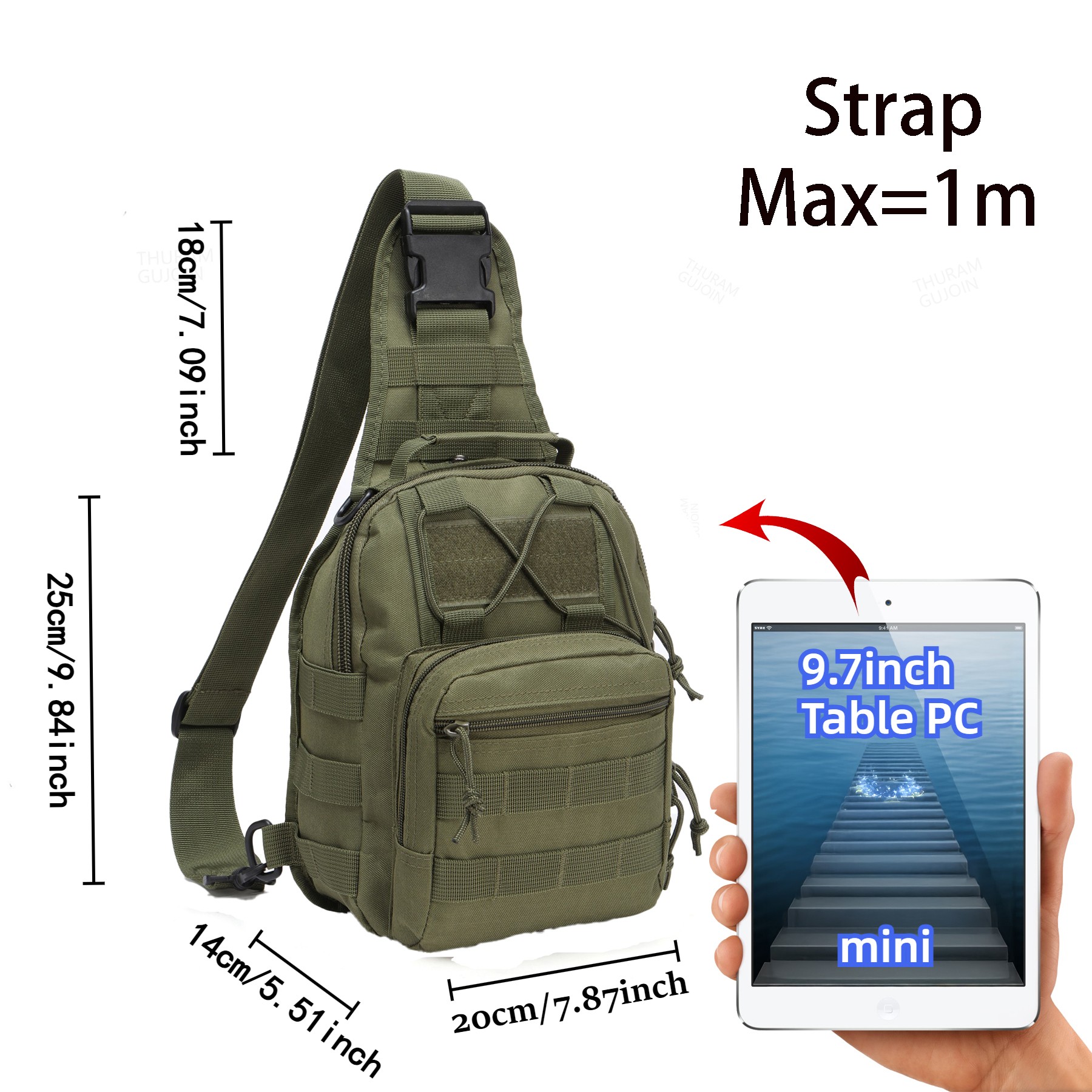 THURAM Outdoor Tactical Bag Ba - Sports Equipment Box review and price