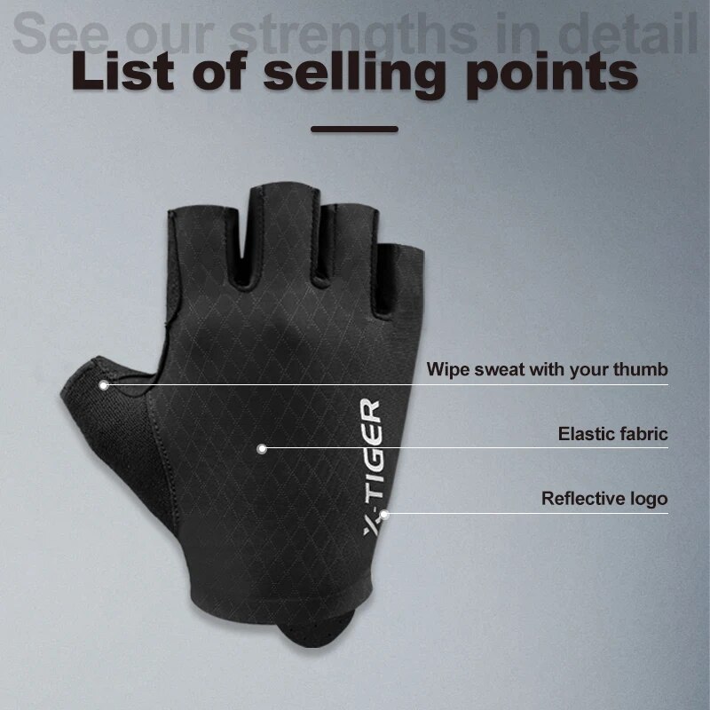 X-TIGER Cycling Gloves Half Fi - Xin Sports Equipment review and price