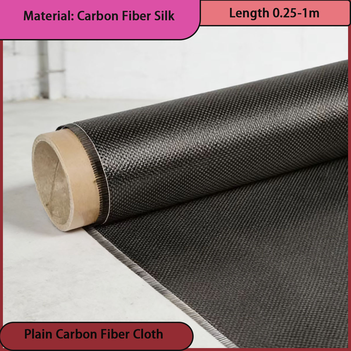 Plain carbon fiber cloth with  - Sports Equipment Used review and price