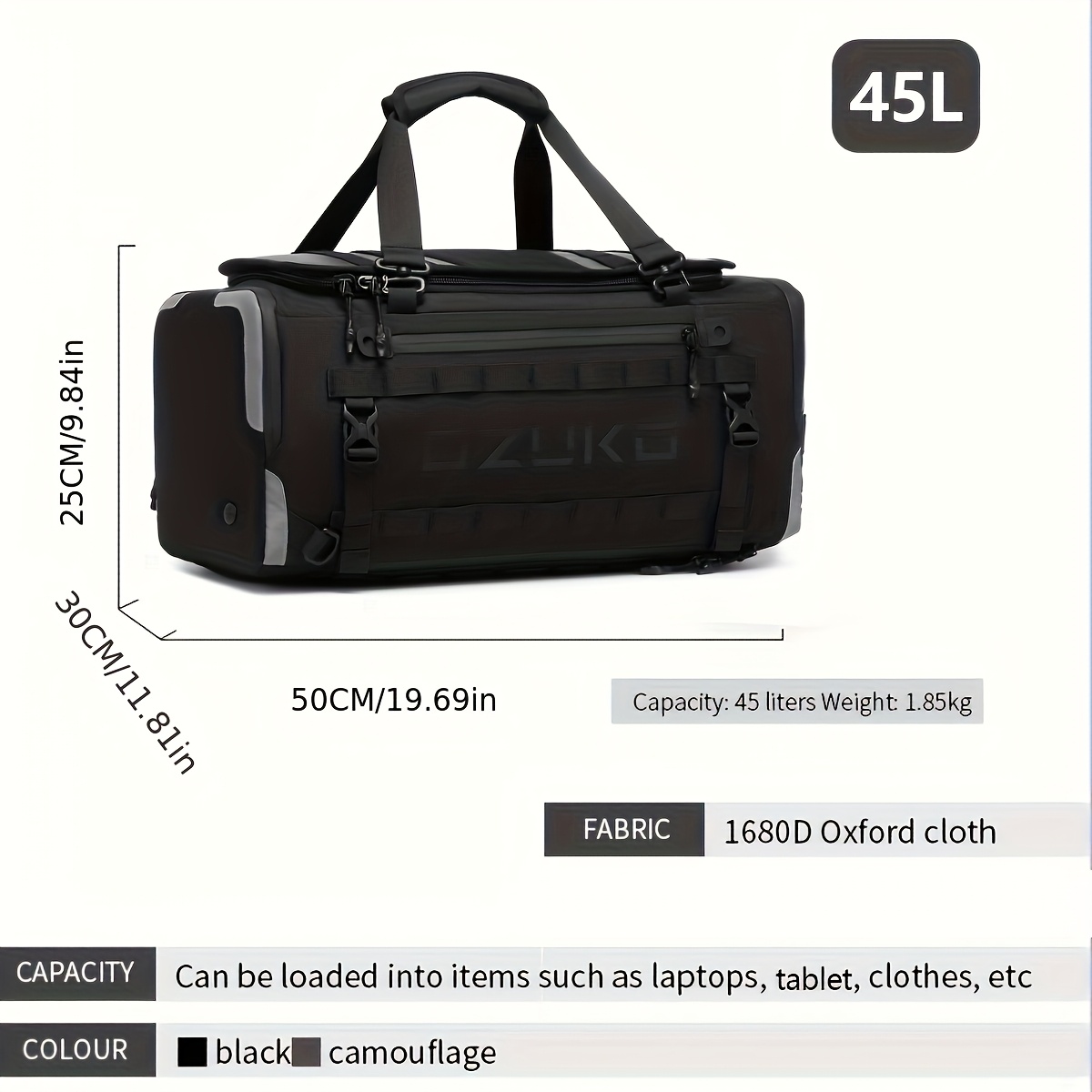 1pc Men's Oxford Handbag, Larg - Sports Equipment Air China review and price